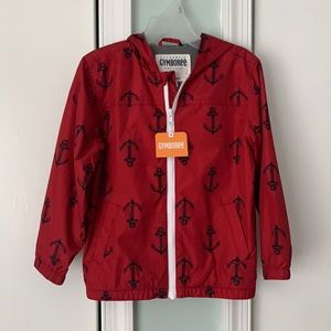 4T wind breaker jacket red anchors